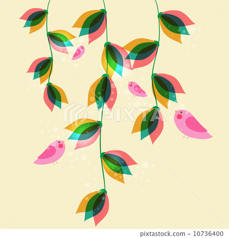 Colorful transparency flowers 10736400