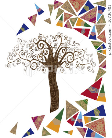 Art tree wave concept 10736403