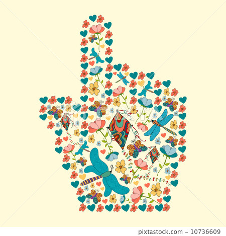 Spring social media hand cursor Spring social media hand cursor 10736609
