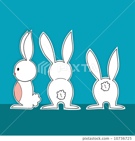 Easter bunny in action Easter bunny in action 10736725