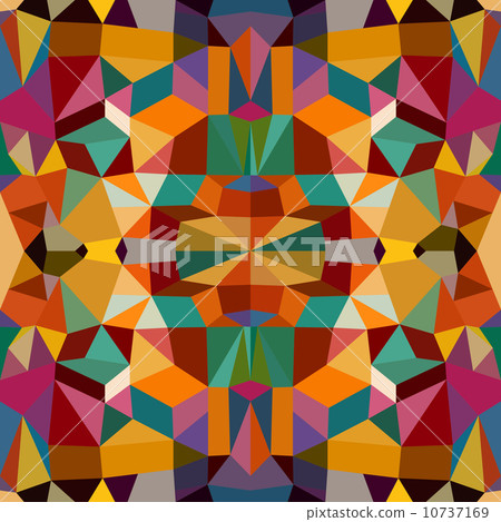 Retro triangles seamless pattern background. EPS10 file. Retro triangles seamless pattern background. EPS10 file. 10737169