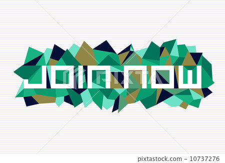 Fashion join now geometric design 10737276