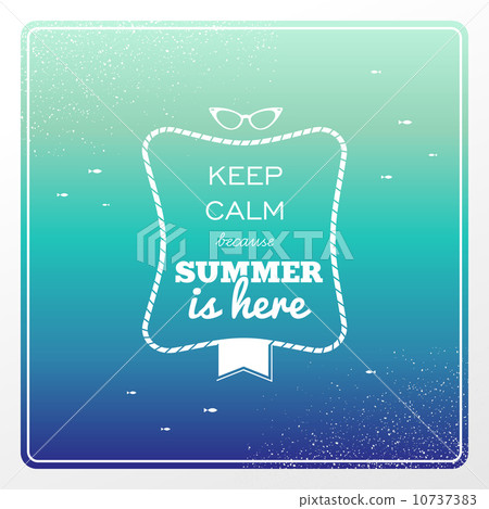 Vintage summertime holidays poster. 10737383