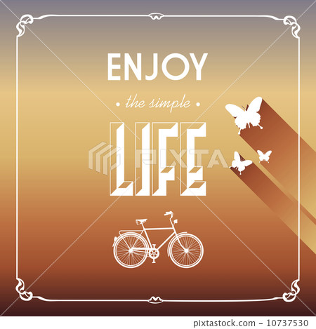 Vintage life style elements poster. Vintage life style elements poster. 10737530