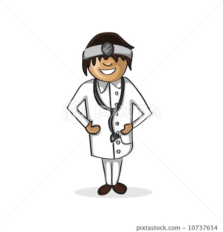 Professional doctor man cartoon figure. Professional doctor man cartoon figure. 10737654