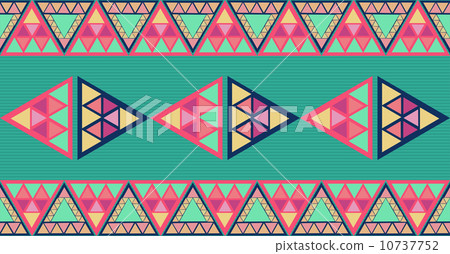 Unusual geometric seamless pattern. 10737752
