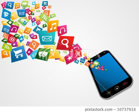 Smart phone icons concept Smart phone icons concept 10737918