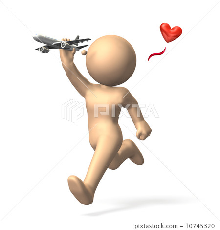 乘飛機飛行的兒童 10745320