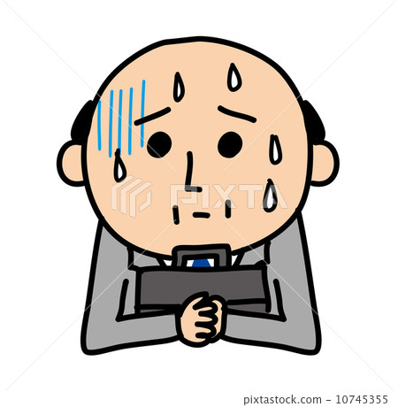Male employee who was anxious 10745355