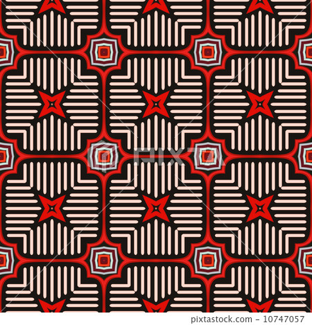 Vector seamless abstract geometric pattern - Stock Illustration ...