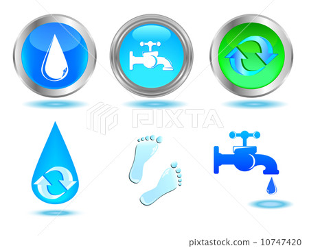 waters icons set. - Stock Illustration [10747420] - PIXTA
