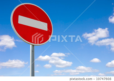 Roadside red stop sign Roadside red stop sign 10747608