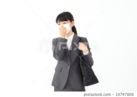 Business woman in a mask 10747808