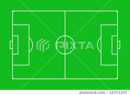 Football field top view single color 10751203