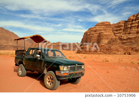 Desert and Jeep 10753906