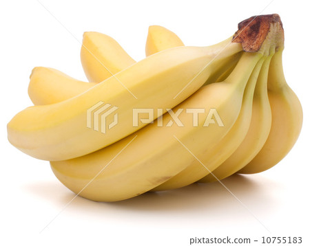 Bananas bunch isolated on white background cutout Bananas bunch isolated on white background cutout 10755183