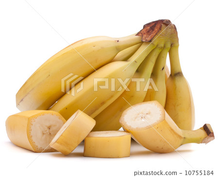 Bananas bunch isolated on white background cutout Bananas bunch isolated on white background cutout 10755184