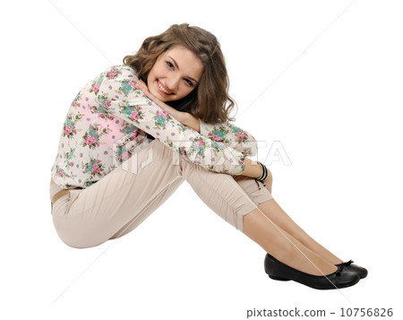 Girl in a summer clothing. 10756826