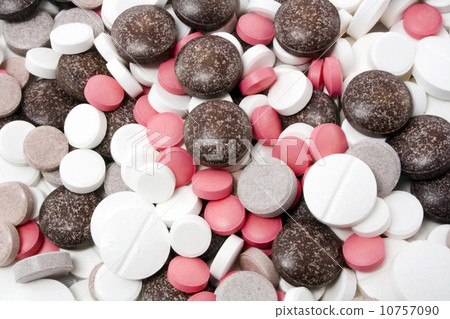 Variety of different pills Variety of different pills 10757090
