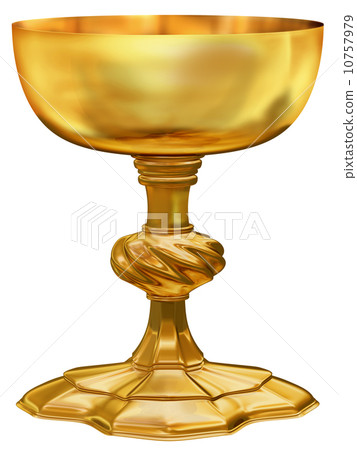 Ornate golden chalice 10757979