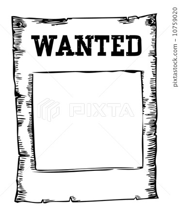 Vector wanted poster image on white Vector wanted poster image on white 10759020