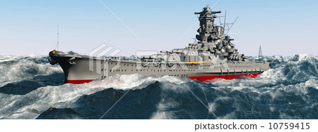Super classic battleship Yamato 10759415