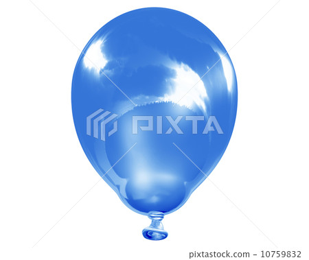 Single reflective blue balloon Single reflective blue balloon 10759832