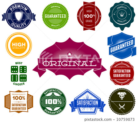 Set of colorful hipsters vintage labels Set of colorful hipsters vintage labels 10759873