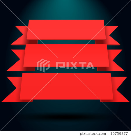Infographic red vector 3D blue and red ribbons Infographic red vector 3D blue and red ribbons 10759877