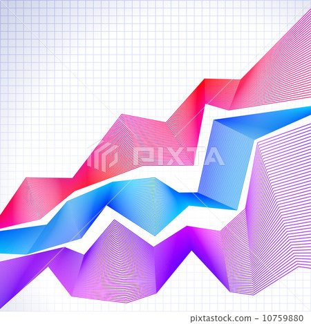 Infographic chart with blended graphs Infographic chart with blended graphs 10759880