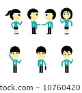 Businessman cartoon characterA 10760420