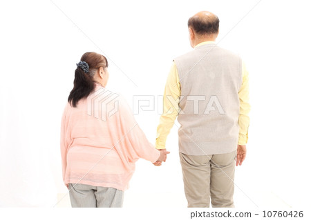 Senior couple behind Senior couple behind 10760426