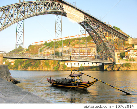 Boat near Dom Luis Bridge Porto Portugal 10762014