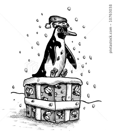 penguin, snow, card 10763038