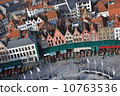 Brugge - Grote Markt birds eye view 10763536