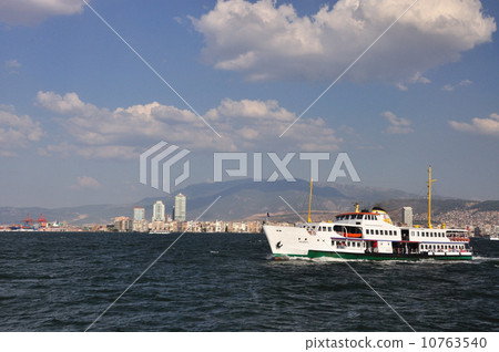 General view on Izmir from sea, Turkey 10763540