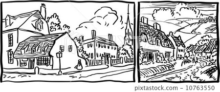 Village landscape 10763550