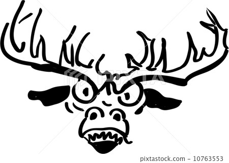 Upset and angry reindeer Upset and angry reindeer 10763553