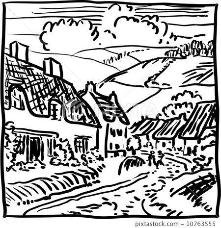 Village landscape 10763555