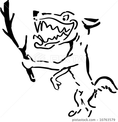 Wolf with branch Wolf with branch 10763579