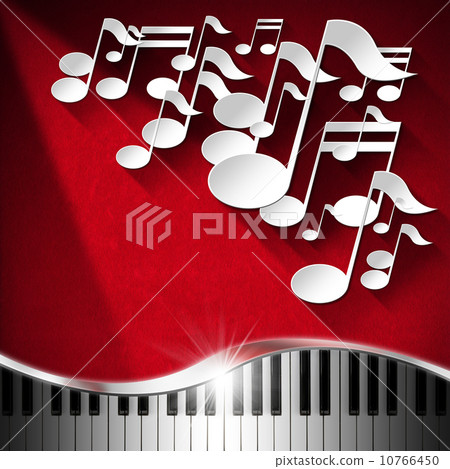 Music Piano and Note Background - Red Velvet 10766450