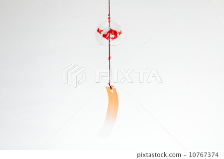 金魚樣式玻璃風鈴 10767374