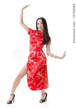 Sexy Chinese woman dress traditional cheongsam Sexy Chinese woman dress traditional cheongsam 10768966