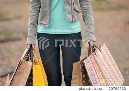 Concept of woman shopping Concept of woman shopping 10769280