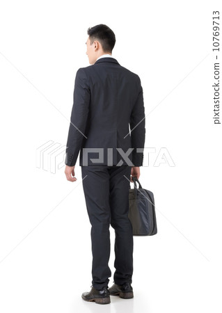 Rear view of Asian businessman Rear view of Asian businessman 10769713