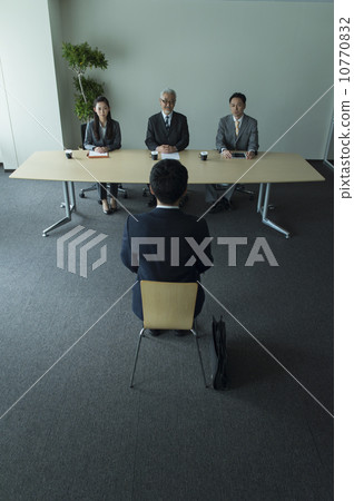 Stock Photo: an interview, job hunting, job searching