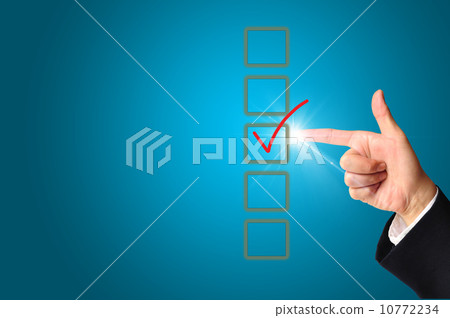 Businessman making right decision touching screen interface 10772234