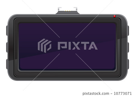 car recorder back view vector illustration 10773071