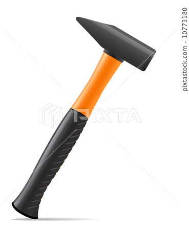 tool hammer with plastic handle vector illustration 10773180