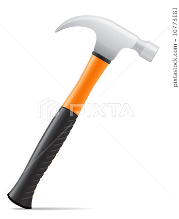 tool hammer with plastic handle vector illustration 10773181